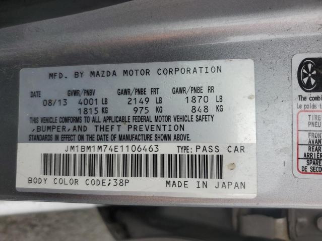 VIN JM1BM1M74E1106463 2014 MAZDA 3 no.12