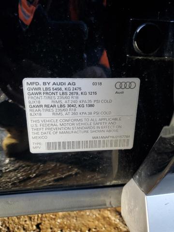 2018 AUDI Q5 PREMIUM - WA1ANAFY8J2157784