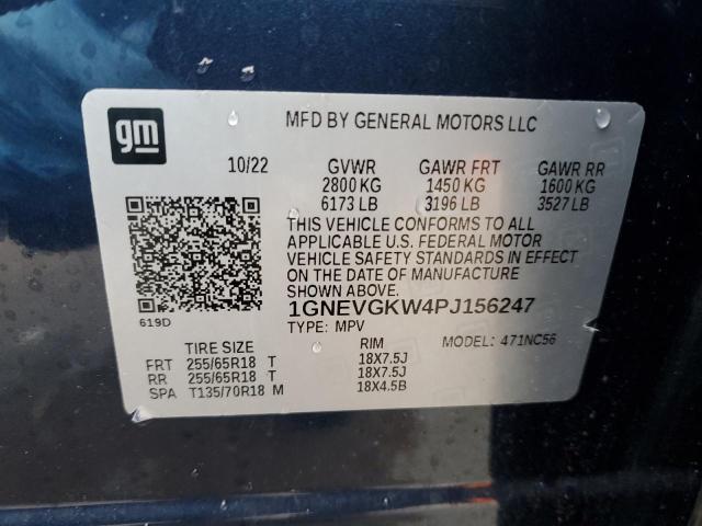 2023 CHEVROLET TRAVERSE 4 1GNEVGKW4PJ156247