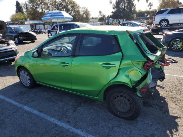 MAZDA MAZDA2 2012 green hatchbac gas JM1DE1KZ9C0148057 photo #3