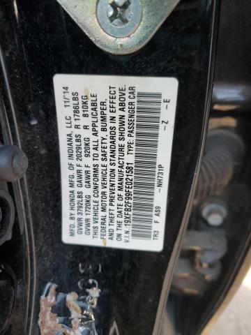 2015 HONDA CIVIC EXL - 19XFB2F99FE021581