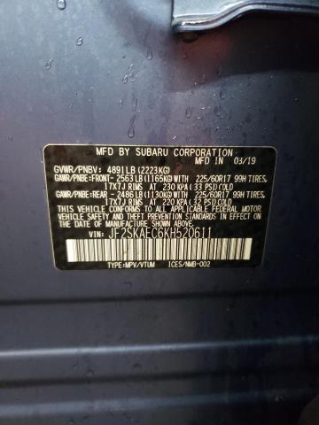 2019 SUBARU FORESTER P - JF2SKAEC6KH520611
