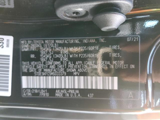 VIN 5TDESKFC5MS033379 2021 TOYOTA SIENNA no.14