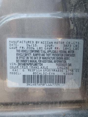 2015 NISSAN SENTRA S - 3N1AB7AP8FL667724