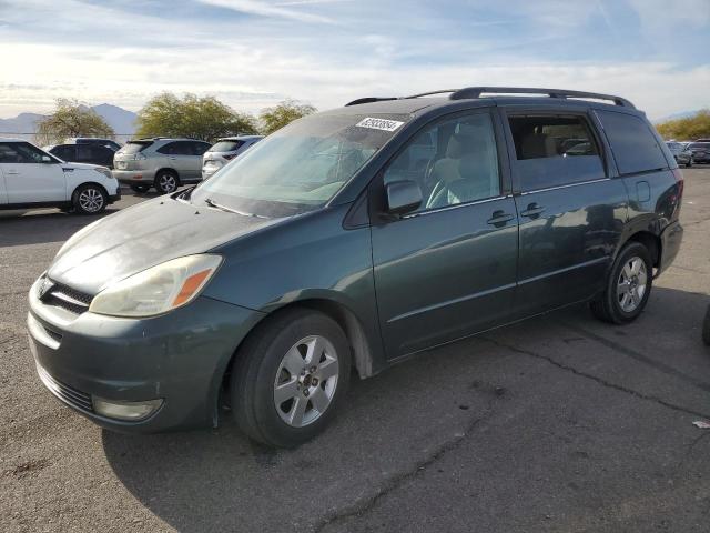 TOYOTA SIENNA XLE 2004 green  gas 5TDZA22C34S185039 photo #1