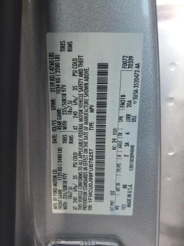 VIN 1FMCU0J99FUB78257 2015 FORD ESCAPE no.13