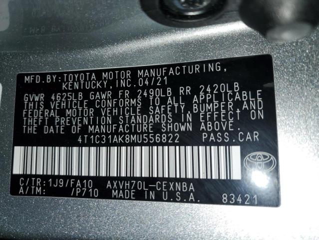 2021 TOYOTA CAMRY LE - 4T1C31AK8MU556822