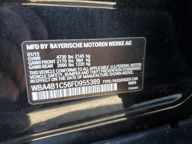 2015 BMW 435 I GRAN - WBA4B1C56FD955389