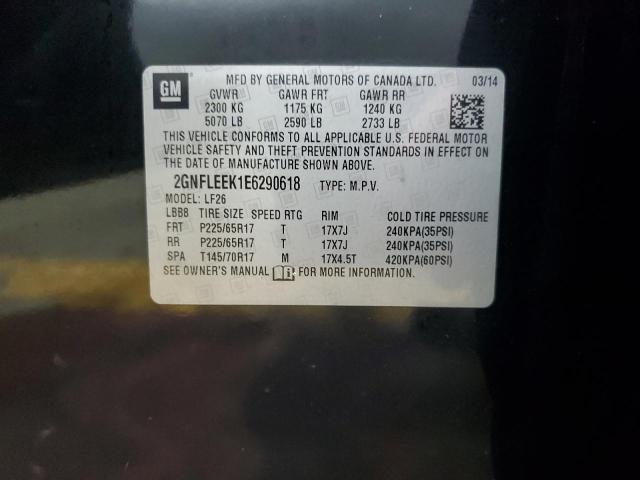 VIN 2GNFLEEK1E6290618 2014 CHEVROLET EQUINOX no.14