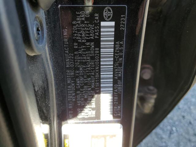 2022 TOYOTA CAMRY LE - 4T1R11BKXNU060288