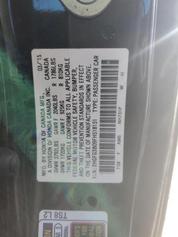 2015 HONDA CIVIC EXL 2HGFG3B09FH518151