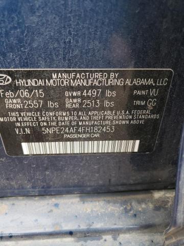2015 HYUNDAI SONATA SE - 5NPE24AF4FH182453
