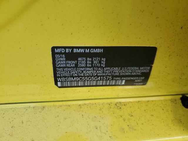 2016 BMW M3 WBS8M9C55G5G41575