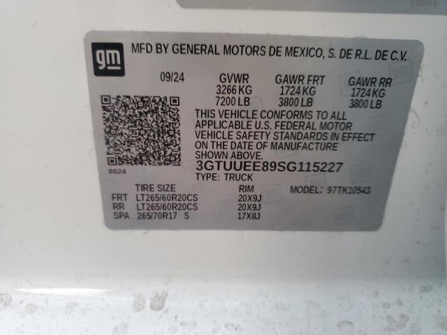 2025 GMC SIERRA K15 - 3GTUUEE89SG115227