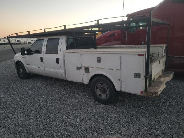 FORD F250 SUPER 2005 white crew pic diesel 1FDSW20P35ED02517 photo #3