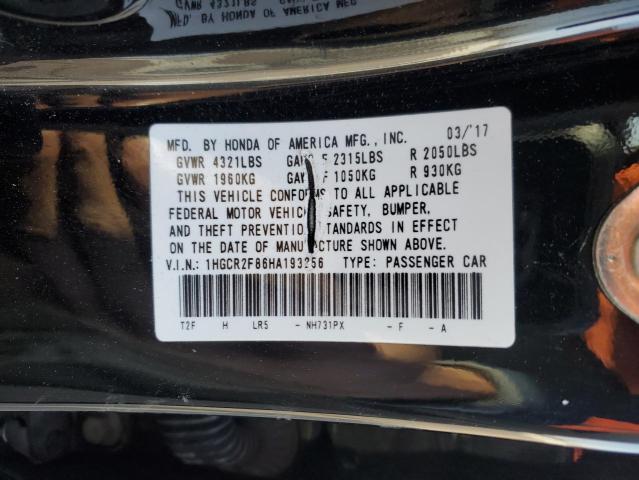 2017 HONDA ACCORD EXL - 1HGCR2F86HA193256