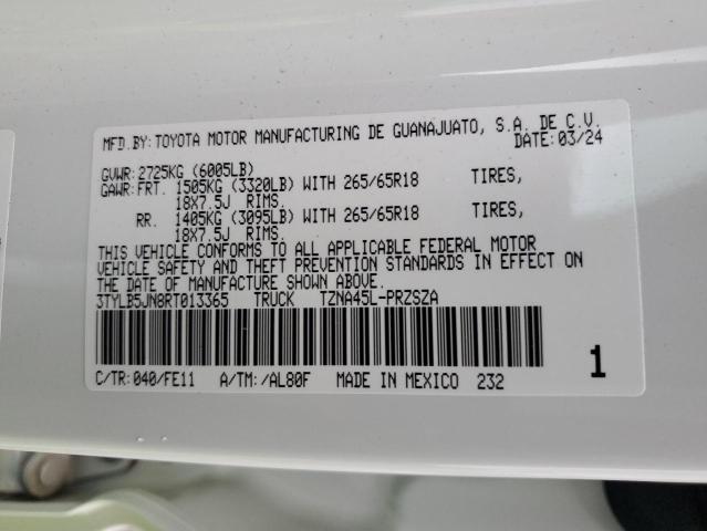 2024 TOYOTA TACOMA DOU - 3TYLB5JN8RT013365