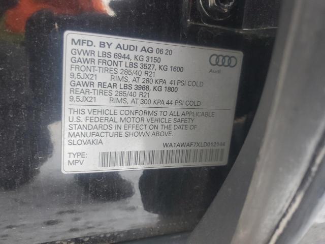 2020 AUDI SQ7 PREMIU WA1AWAF7XLD012144