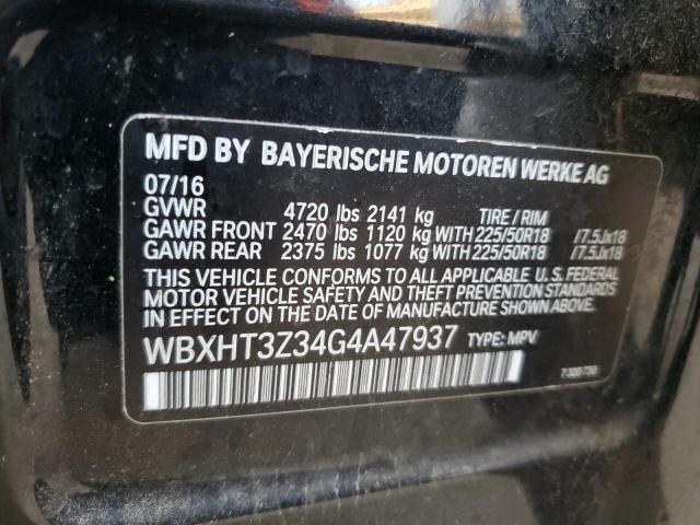 2016 BMW X1 XDRIVE2 - WBXHT3Z34G4A47937