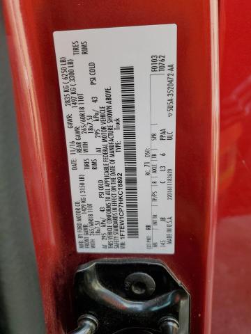 2017 FORD F150 SUPER - 1FTEW1CP7HKC18892