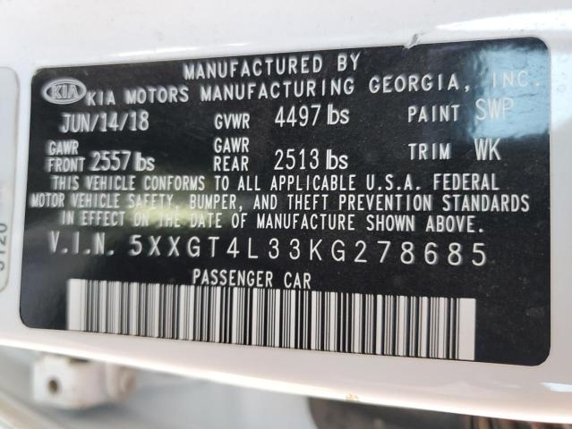 2019 KIA OPTIMA LX - 5XXGT4L33KG278685