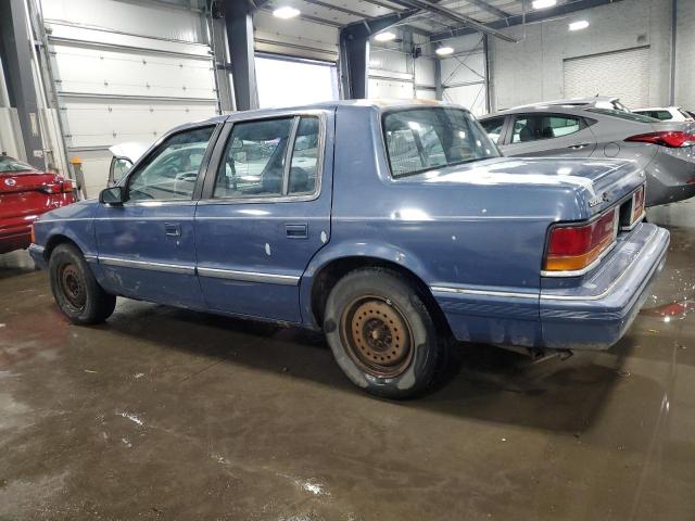 DODGE SPIRIT 1991 blue  gas 1B3XA46K9MF628235 photo #3