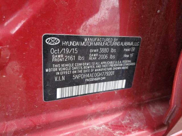 2016 HYUNDAI ELANTRA SE - 5NPDH4AE0GH779201