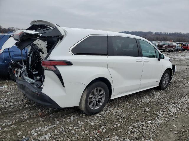 TOYOTA SIENNA LE 2021 white  hybrid engine 5TDKRKEC8MS015202 photo #4