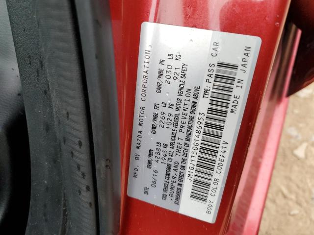 2016 MAZDA 6 TOURING - JM1GJ1T50G1486953
