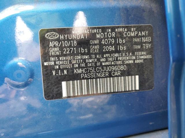 2018 HYUNDAI IONIQ SEL - KMHC75LC5JU096080