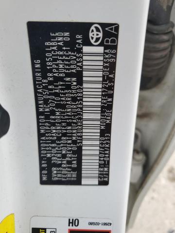 2018 TOYOTA COROLLA L - 5YFBURHE3JP851802