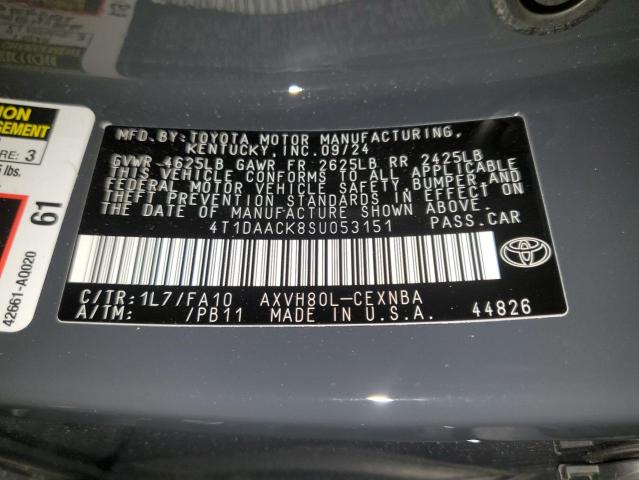 VIN 4T1DAACK8SU053151 2025 TOYOTA CAMRY no.13