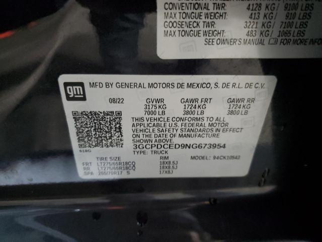 3GCPDCED9NG673954 2022 CHEVROLET ALL Models