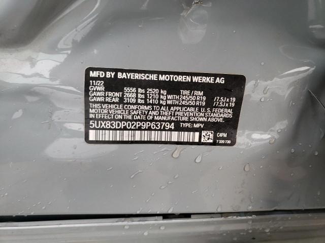 2023 BMW X3 M40I - 5UX83DP02P9P63794