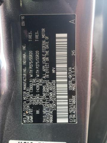 2016 TOYOTA SEQUOIA LI - 5TDKY5G19GS066468