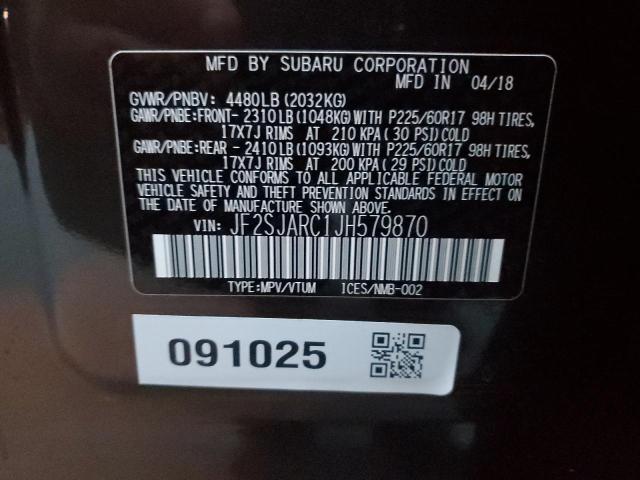 2018 SUBARU FORESTER 2 - JF2SJARC1JH579870