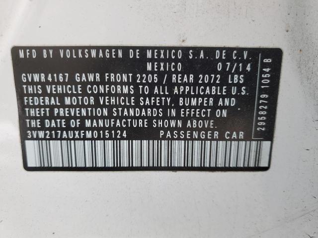 2015 VOLKSWAGEN GOLF - 3VW217AUXFM015124