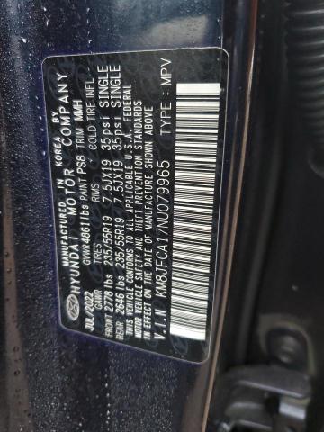 2022 HYUNDAI TUCSON SEL - KM8JFCA17NU079965