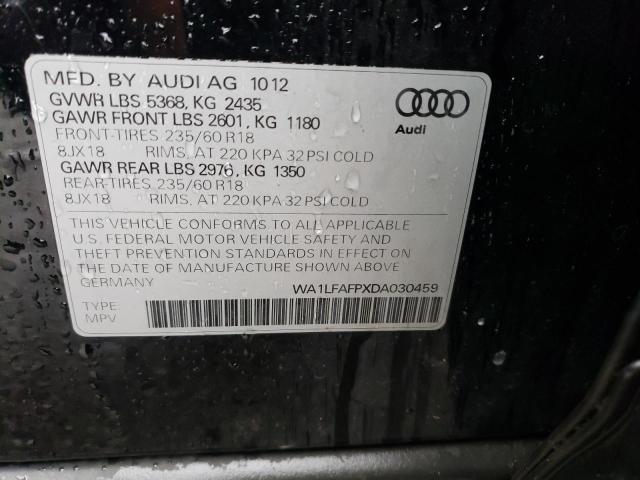 VIN WA1LFAFPXDA030459 2013 AUDI Q5 no.13