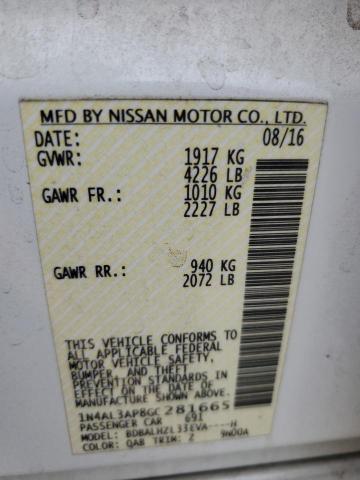 2016 NISSAN ALTIMA 2.5 - 1N4AL3AP8GC281665
