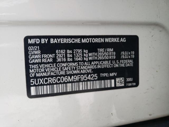 2021 BMW X5 XDRIVE4 - 5UXCR6C06M9F95425