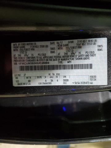 2017 FORD ESCAPE SE - 1FMCU9G93HUE28669