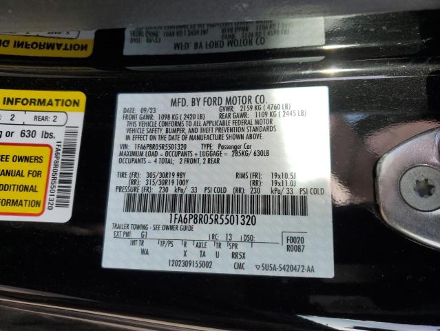 2024 FORD MUSTANG DA 1FA6P8R05R5501320