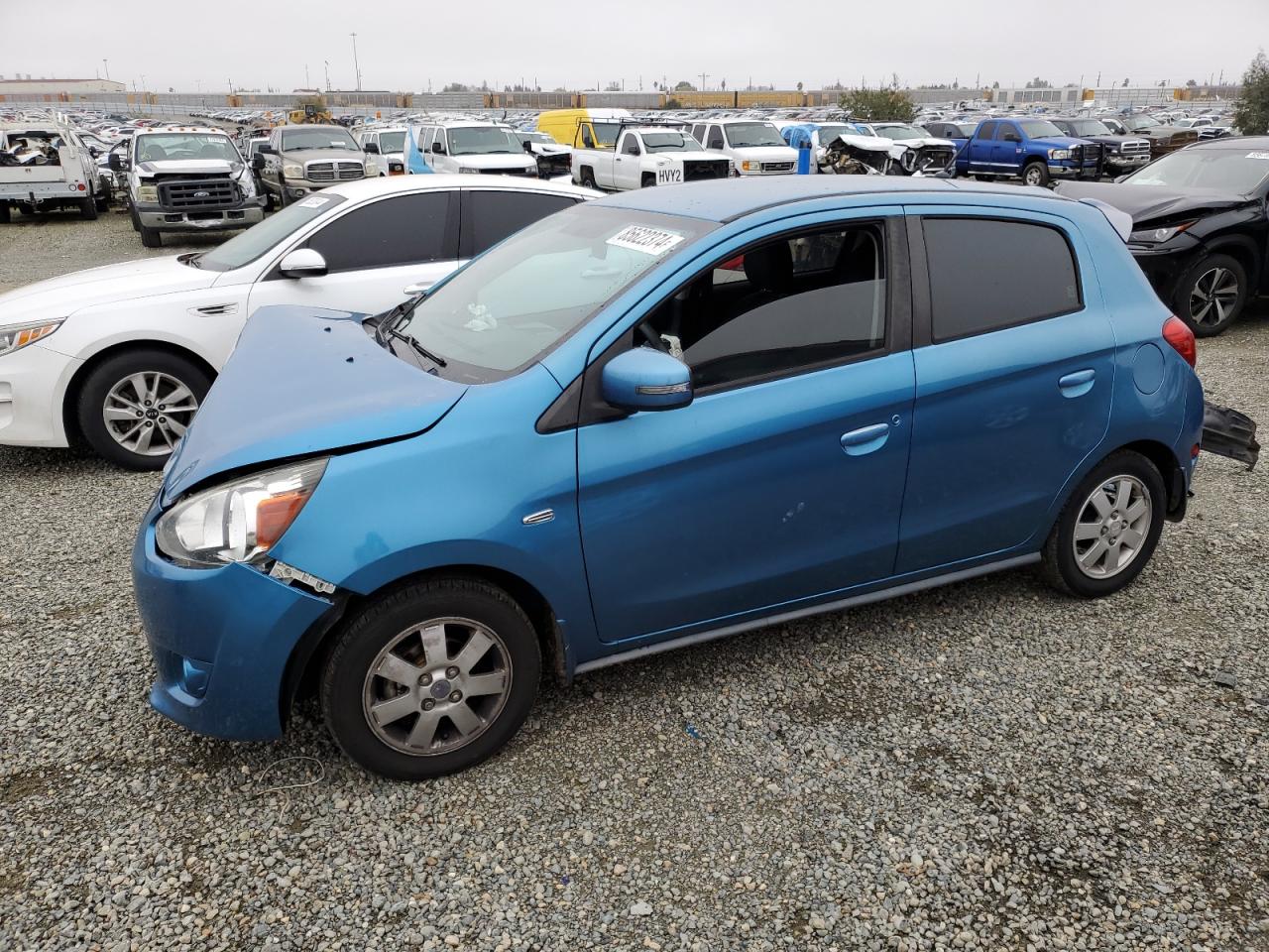 Lot #3045677684 2015 MITSUBISHI MIRAGE ES