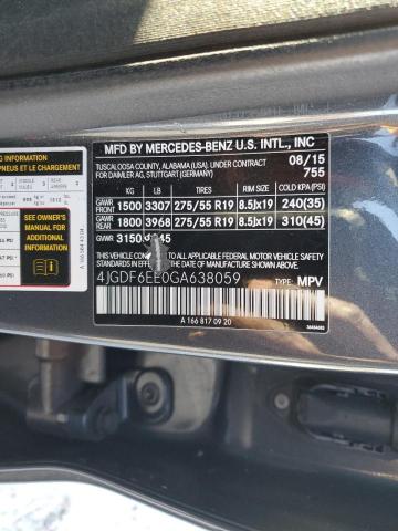2016 MERCEDES-BENZ GL 450 4MA - 4JGDF6EE0GA638059