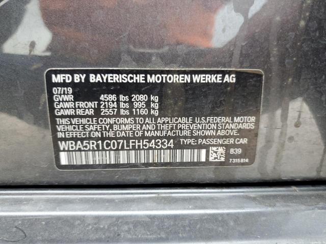 2020 BMW 330I - WBA5R1C07LFH54334