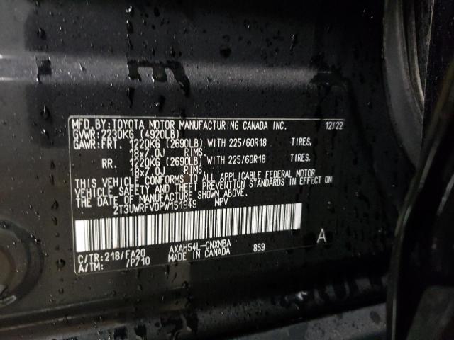 2023 TOYOTA RAV4 WOODL - 2T3UWRFV0PW151949