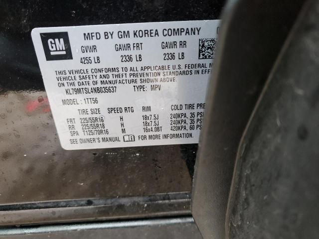 2022 CHEVROLET TRAILBLAZE - KL79MTSL4NB035637