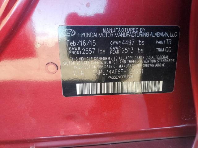 2015 HYUNDAI SONATA SPO - 5NPE34AF6FH187991