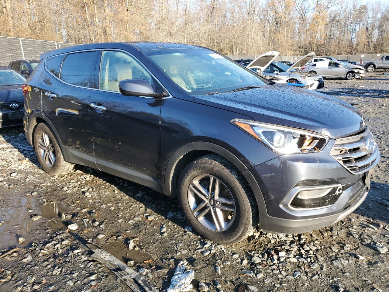 Lot #3034502760 2017 HYUNDAI SANTA FE S